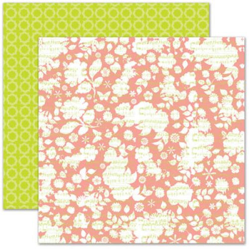 Pink Paislee - House of Three - Soiree - Music 12 x 12 Double Sided Pattern Paper