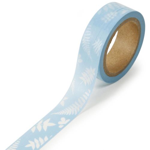 Darice - Washi Masking Tape - Blue Ferns