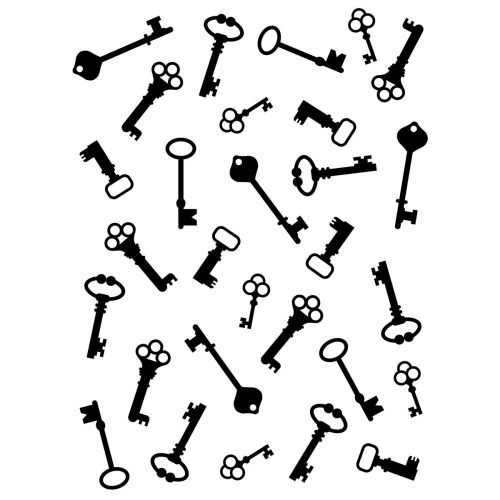 Darice - Embossing Essentials - Embossing Folder - Antique Keys