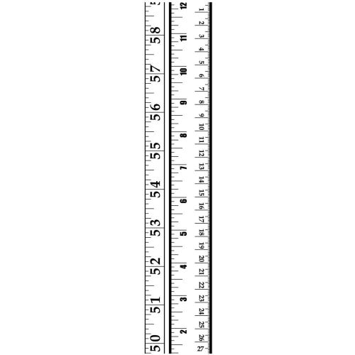 Darice - Embossing Essentials - Embossing Folder Border 2.5"X12" - Rulers