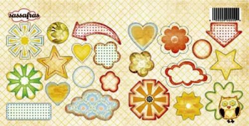 Sassafras Lass - Pocket Full of Rosies  - Cardstock Stickers 12 x 6