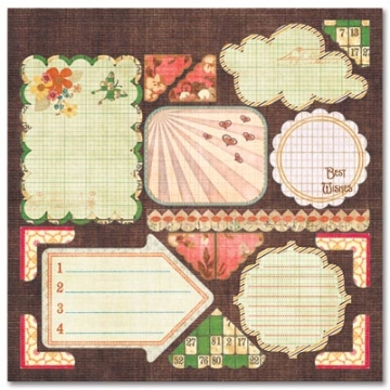 Sassafras Lass - Life is Beautiful - Fawnd of You, Too - Cardstock Stickers 12 x 12