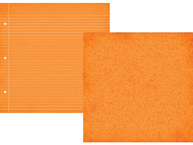 Simple Stories - Smarty Pants - Orange Composition/Notebook 12x12 Simple Basics