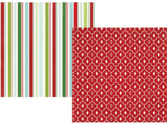 Simple Stories - December Documented - Naughty or Nice 12x12 Designer Cardstock