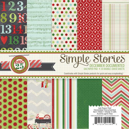 Simple Stories - December Documented - 6x6 Paper pad