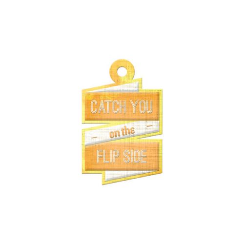 We R Memory Keepers - Feelin' Groovy - Embossed Tag - Flip Side