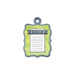 We R Memory Keepers - Feelin' Groovy - Embossed Tag - Notes
