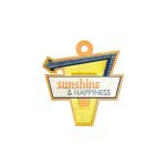 We R Memory Keepers - Feelin' Groovy - Embossed Tag - Sunshine