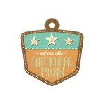 We R Memory Keepers - Happy Campers - Embossed Tag - National Park