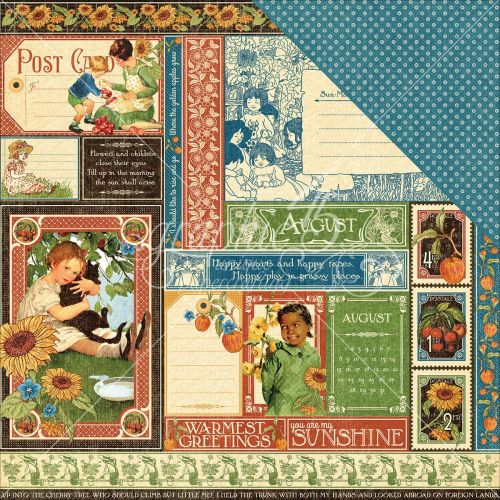 Graphic 45 - Children's Hour Collection - Double-Sided Cardstock 12"X12" - August Collective