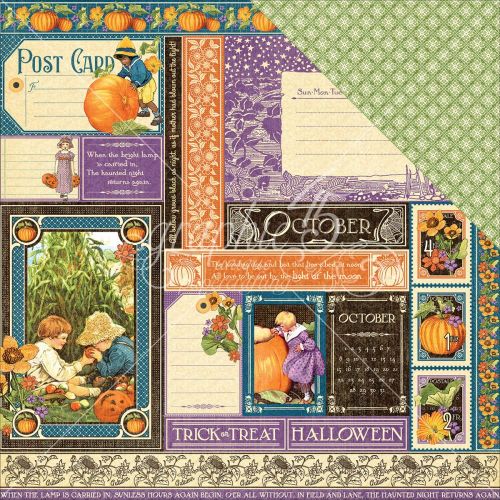 Graphic 45 - Children's Hour Collection - Double-Sided Cardstock 12"X12" - October Collective