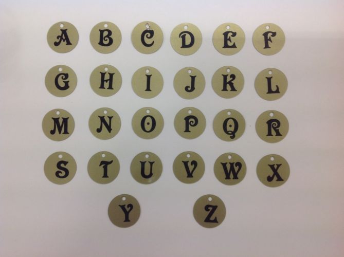 Boyle - Scrappy Bizz - Alpha Tags Gold/Blk Letters