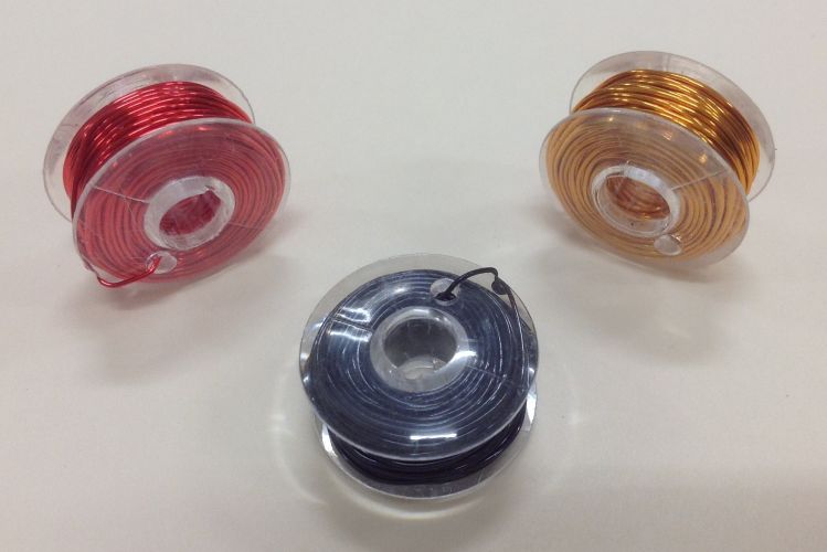 Boyle - Scrappy Bizz - Craft Wire - Copper, Black and Red