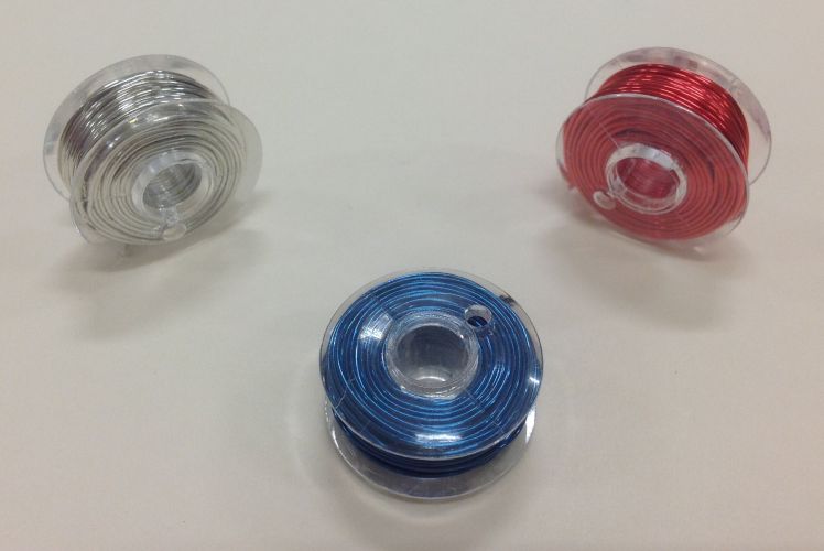 Boyle - Scrappy Bizz - Craft Wire - Red, Blue and Silver