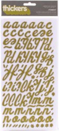 American Crafts - Thickers -  Printed Chipboard - Forest Kale