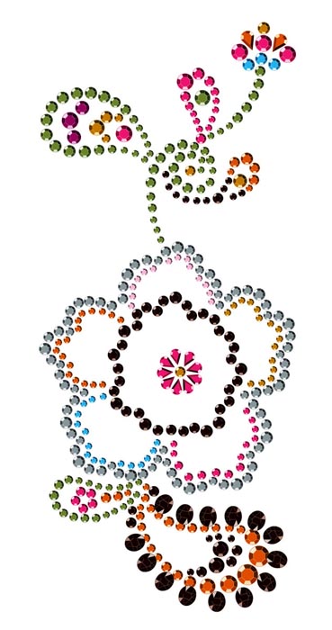 PRIMA MARKETING INC - SAY IT IN CRYSTALS - FLOWER COLORFUL