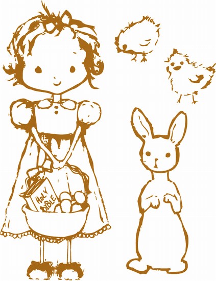 Prima Marketing Inc - Clear Stamp Celebrate with Jack and Jill