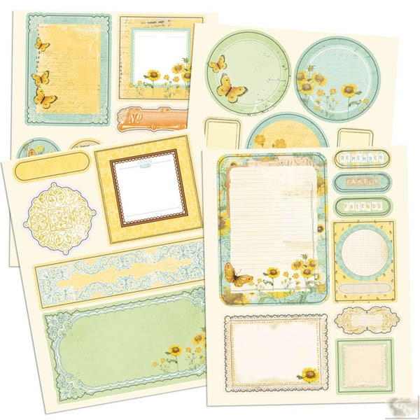 Prima Marketing Inc. Cardboard Sticker Sheet X4 Sun Kiss