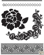 Prima Marketing Inc. - Clear Stamp 2.5" x 3" Rosarian #1