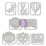 Prima Marketing Inc - Cartographer Collection - Metal Paper Clips 8/Pkg