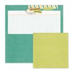 We R Memory Keepers - For the Record - Double Sided Patterned Paper - Documented