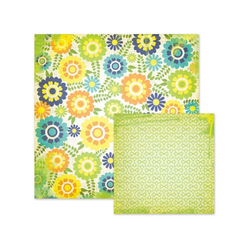 We R Memory Keepers - Feelin' Groovy - Double Sided Patterned Paper - Flowers