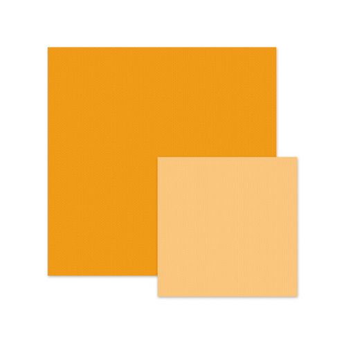 We R Memory Keepers - Feelin' Groovy - Texture Cardstock - Orange