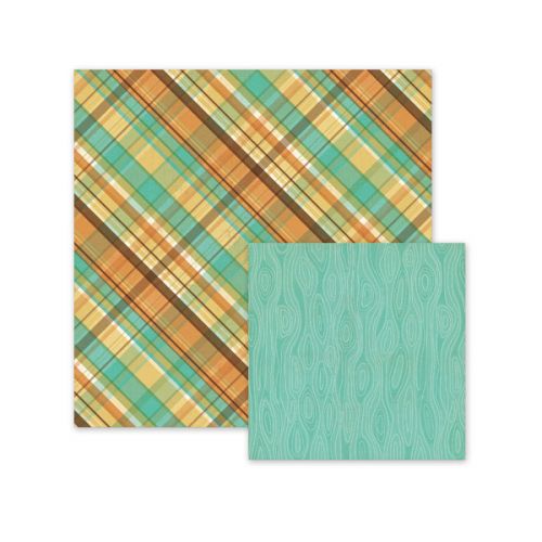 We R Memory Keepers - Happy Campers - Double Sided Patterned Paper - Flannel Shirt