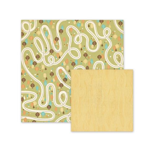 We R Memory Keepers - Happy Campers - Double Sided Patterned Paper - Trails