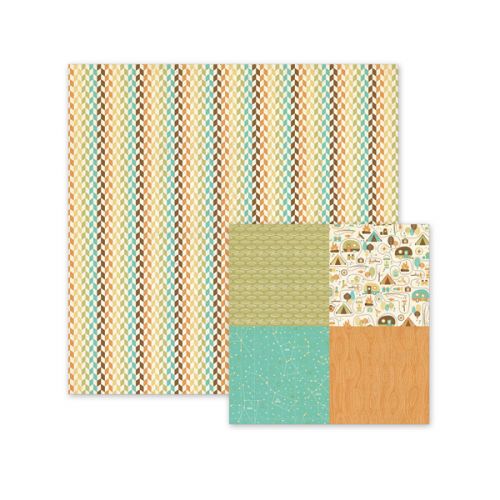 We R Memory Keepers - Happy Campers - Double Sided Patterned Paper - Vacation
