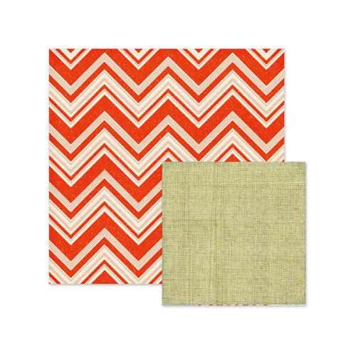 We R Memory Keepers - North Pole Collection - 12x12" Printed Paper - Candy Cane