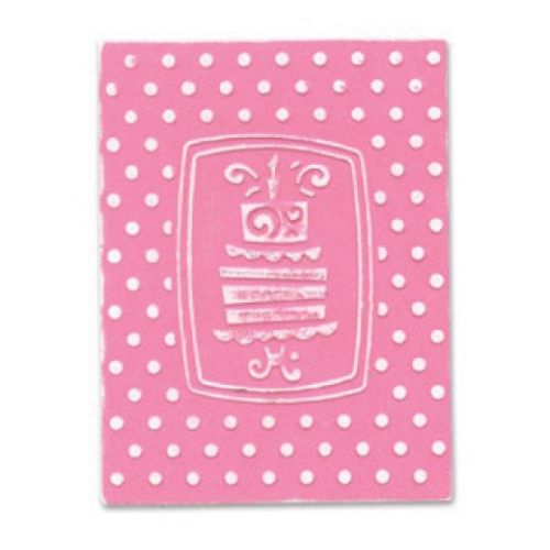 Sizzix Embosslits Die - Cake - Design Dimensions4 1/2" x 5 1/4" x 1/8"