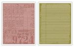 Sizzix - Tim Holtz - Alterations Embossing Folder - double set - Collage and Notebook Set