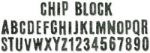 Sizzix - Tim Holtz - Alterations - Sizzlits Decorative Strip Sizzlits Die - Chip Block Alphabet