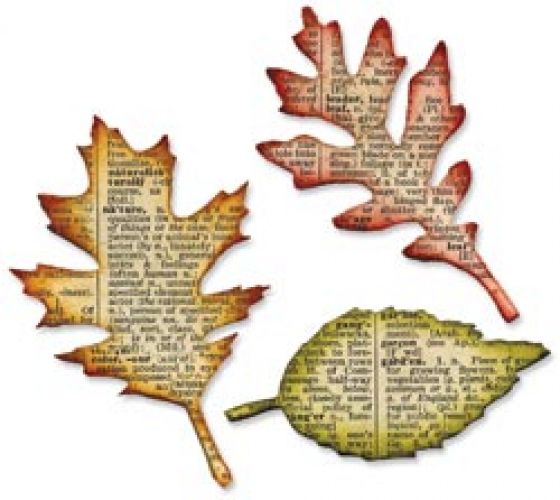 Sizzix - Tim Holtz - Alterations - Bigz Die - Tattered Leaves