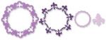 Sizzix - Framelits - Frame Circle w/Fleur de Lis Edging