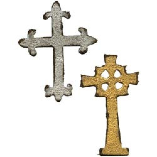 Sizzix - Tim Holtz - Alterations - Movers & Shapers - Repositionable Magnetic Die - Mini Ornate Crosses