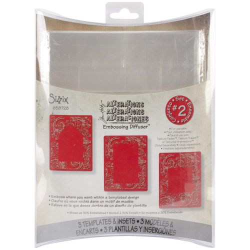 Sizzix - Tim Holtz - Alterations - Embossing Diffusers 3/Pkg - #2 By Tim Holtz