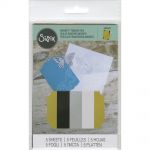 Sizzix Inksheets Transfer Film Sheets 4"X6" 5/Pkg - Assorted - Gold, Silver, White & Black