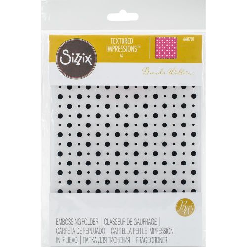 Sizzix - Textured Impressions - Emboss Folder By Brenda Walton - Party Time Dots