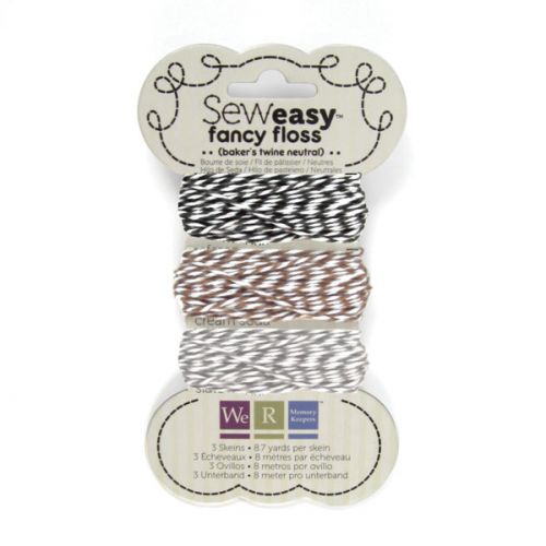 We R Memory Keepers - Sew Easy - Fancy Floss - Baker's Twine - Neutral