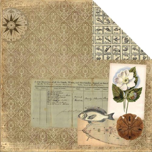 7 Gypsies - Maritime Collection - 12 x 12 Paper - Poisson