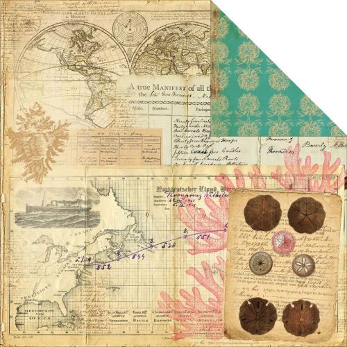 7 Gypsies - Maritime Collection - 12 x 12 Paper - Sirene