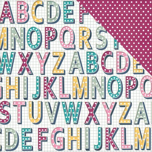 Simple Stories - So Fancy - 12 x 12 Double Sided Paper - Marquee