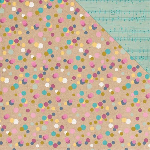 Simple Stories - So Fancy - 12 x 12 Duoble Sided Paper with Gold Foil Accents - Too Cute