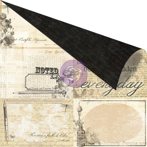 Prima Marketing Inc - Stationer's Desk Collection - Patterned Paper - Side Note