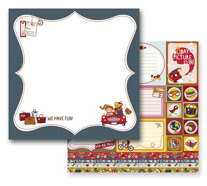 Prima Marketing Inc - Road Trip Patterned Paper  ADVENTURE