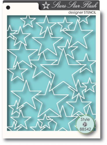 Memory Box Stencils - Star Flash stencil