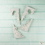 Prima Marketing Inc - Ingvild Bolme Collection - Shabby Chic Treasure - Stair Ornaments 4/Pkg 1" To 1.75"