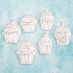 Prima Marketing Inc - Shabby Chic Treasures By Ingvild Bolme - Cupcakes 6/Pkg